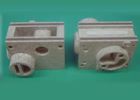 Example of compression molded products